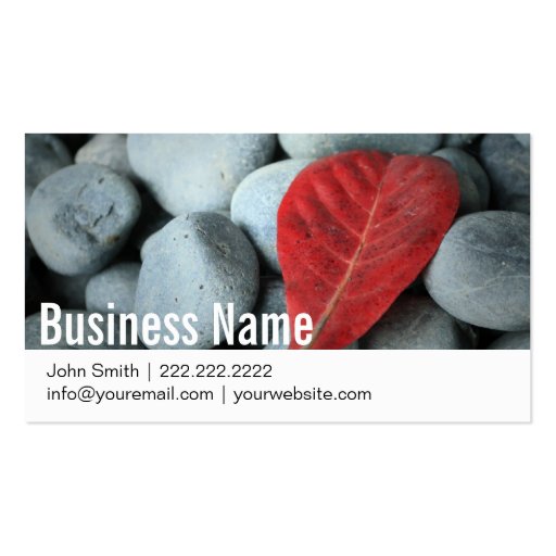 Modern Stones Photography Business Cards (front side)