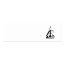 Modern Streetcar Tram Train Business Card Templates