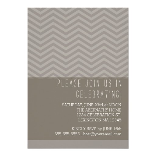 Modern Stripe Bold Graduation Party Invitation