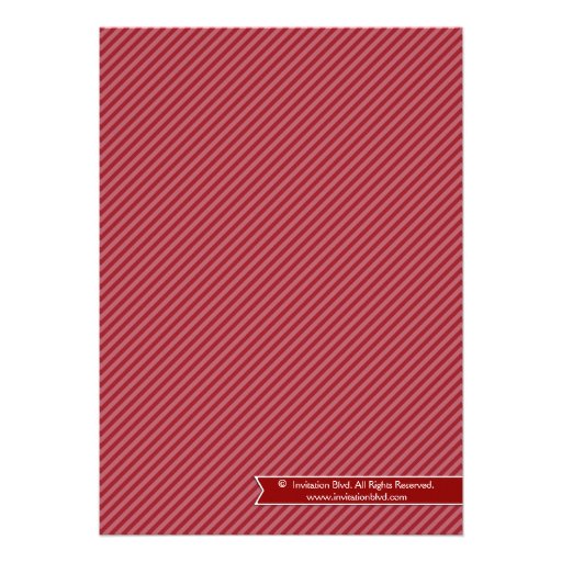 Modern Striped Ugly Sweater Holiday Party Personalized Invites
