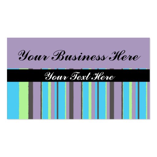 Modern Stripes Business Cards (back side)