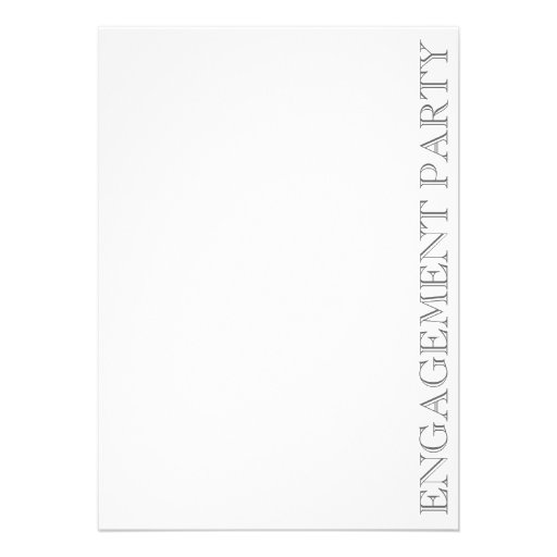 Modern Stripes Engagement Party Photo Invitation