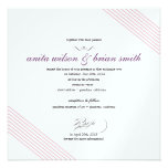 Modern Stripes Wedding Invitation