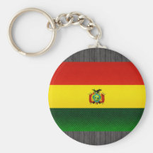 Modern Stripped Bolivian flag Keychain