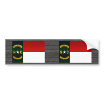 Modern Stripped North Carolinian flag Bumper Sticker