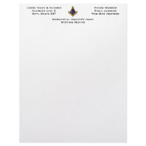 Modern Style Masonic Lodge Letterhead