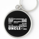 Modern Stylish Best & Greatest Uncles : Qualities keychains