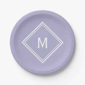 Modern Stylish Lavender Custom Monogram