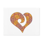 Modern Stylized Hooked Heart  02 Postcards