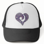 Modern Stylized Hooked Heart  14 hats