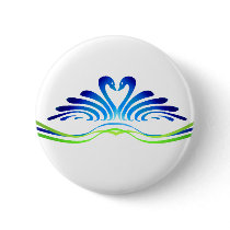 MODERN SWANS & HEART by SHARON SHARPE buttons