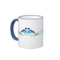 MODERN SWANS & HEART by SHARON SHARPE mugs