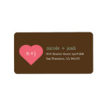 Modern Sweetheart Address Labels