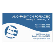 Modern Swirl Chiropractic Business Cards