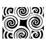 Modern Swirl Design Postcard postcards