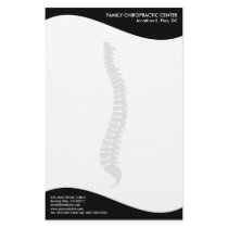 Modern Swirl Lateral Spine Chiropractic Stationery