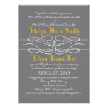 Modern Swirl Wedding Invitation