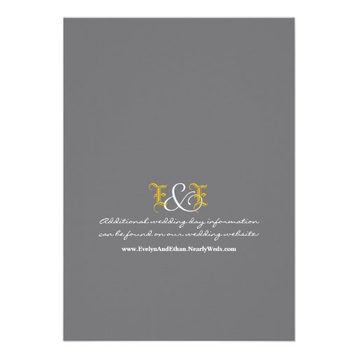 Modern Swirl Wedding Invitation