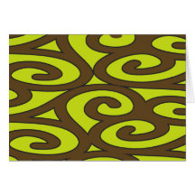 Modern Swirls Note Card
