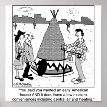 Modern Tee Pee has Central Air & Heating Print