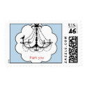 Modern Thank You postage by luckydesigns Modern Thank You postage