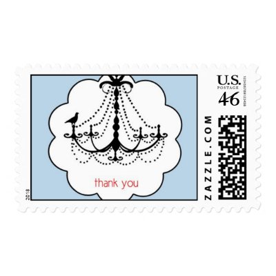 Modern Thank You Postage by luckydesigns