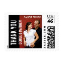 Modern Thank You Postage Stamps with Photo stamp