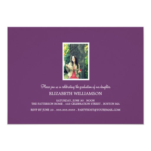 Modern Three Photo Graduation Party Invitation