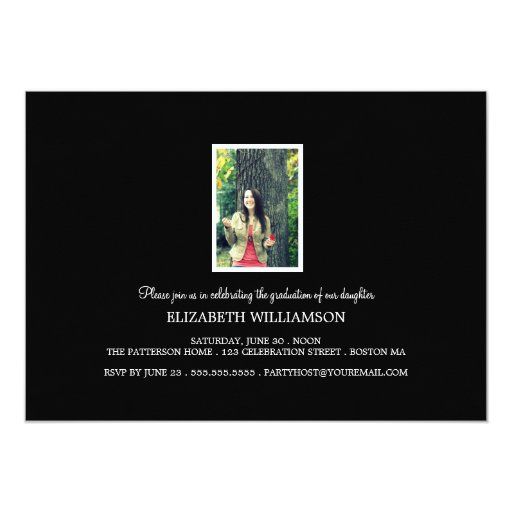Modern Three Photo Graduation Party Invitation