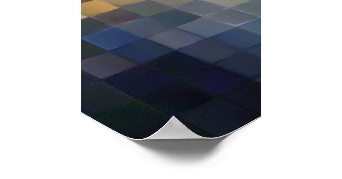 Modern Tile Art 14, 2009 Poster Zazzle