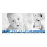 Modern Tones Baby Boy Birth Announcement photo cards