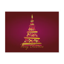 Modern Tree Christmas Postcard