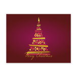 Modern Tree Christmas Postcard