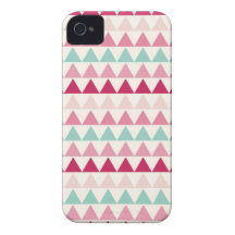 Modern tribal geometric pattern print triangles iPhone 4 cover