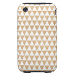 Modern tribal wood geometric chic andes pattern tough iPhone 3 cases