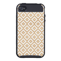 Modern tribal wood geometric chic andes pattern iPhone 4/4S covers