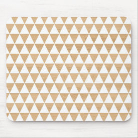 Modern tribal wood geometric chic andes pattern mousepad