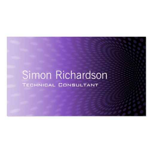 Modern Tunnel design Business Card Template (front side)