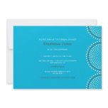 Modern Turquoise Circles Bridal Shower Invitation