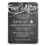 Modern Typography Chalkboard Ever After Chalkboard Announcement