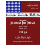 Modern USA Flag Graphic Memorial Day Flyers