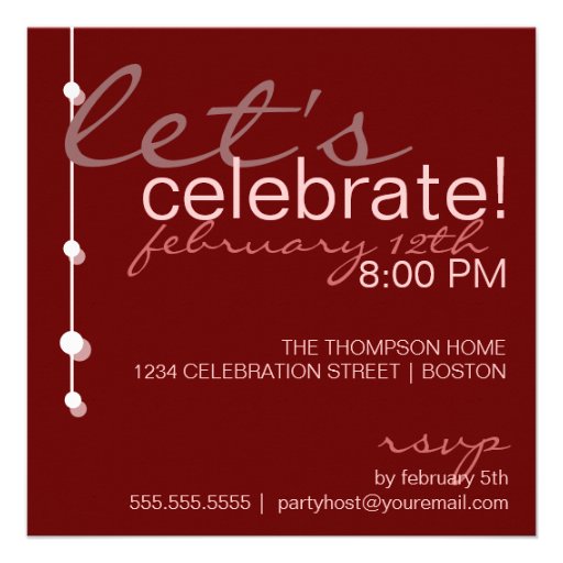 Modern Valentines Day Party Invitation