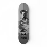 Modern vases in black gray and white skateboard deck