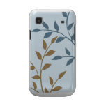 Modern Vines Blue & Tan Samsung Galaxy S Case