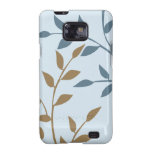 Modern Vines Blue & Tan Samsung Galaxy S Case