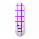 Modern violet grid pattern custom skate board