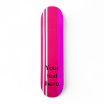 Modern violet white and pink stripes skateboards