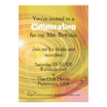 Modern Warmth Birthday Party Invitation