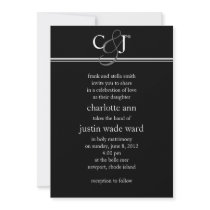 modern; wedding personalized invites