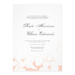 Modern Wedding Invitation :: Peach Floral